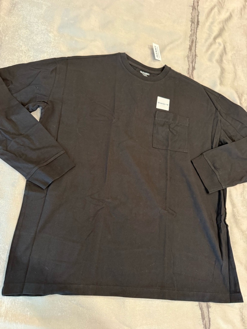 Kids’  Black Long-Sleeve Pocket Shirt - Unbranded